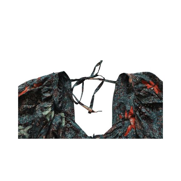 Pre Loved Ulla Johnson Kemala Floral Print Midi Dress in Multicolor Cotton Women - Picture 6 of 8